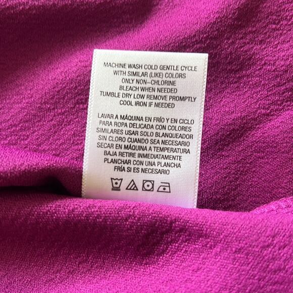 Bongo Juniors Size M Magenta Fit n Flare Dress Cutout NWT Exposed Zipper Y2K - Picture 11 of 11